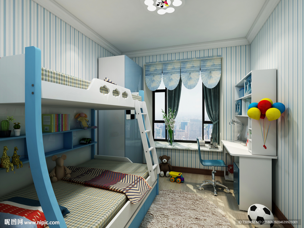 欧式儿童房装修效果图