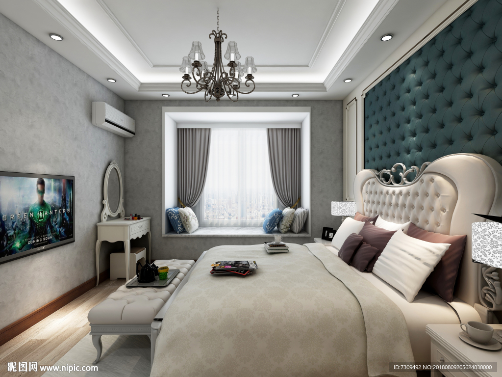 欧式风格卧室装修效果图