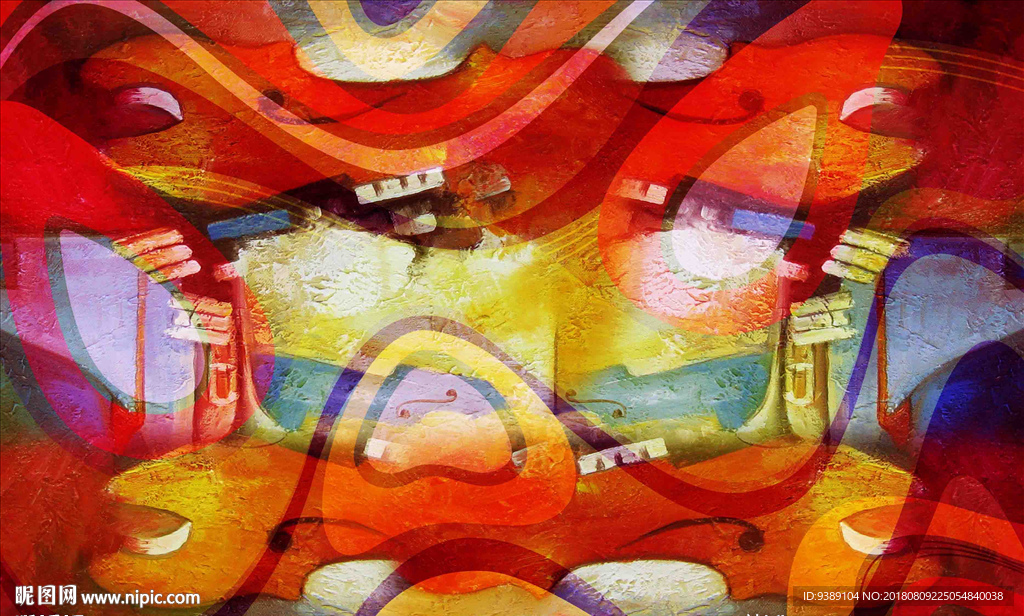 抽象油画