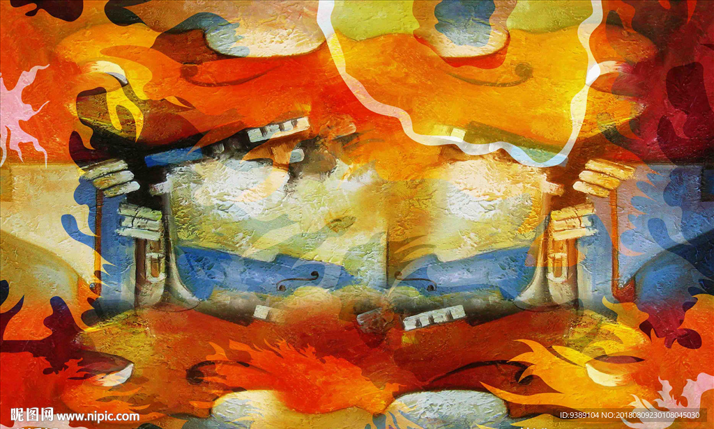 抽象油画