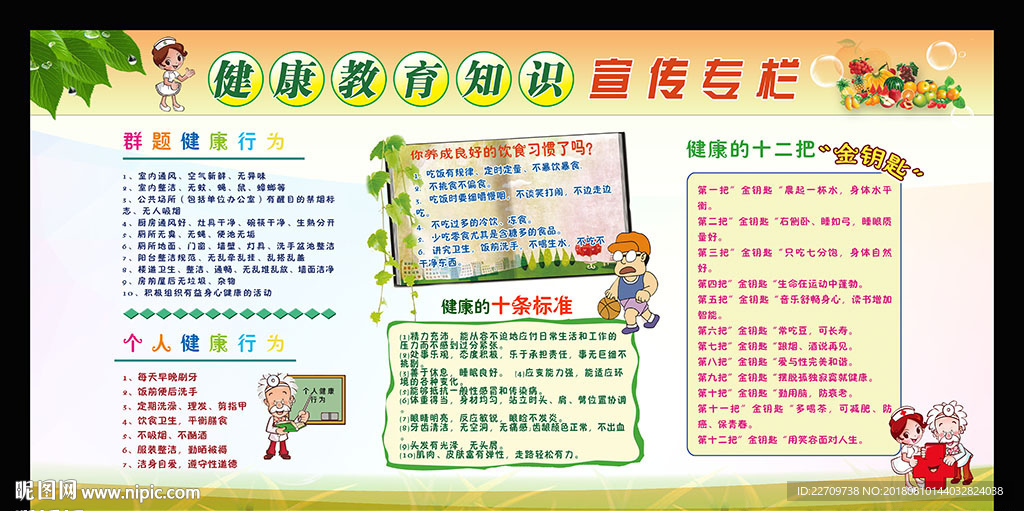 健康教育展板