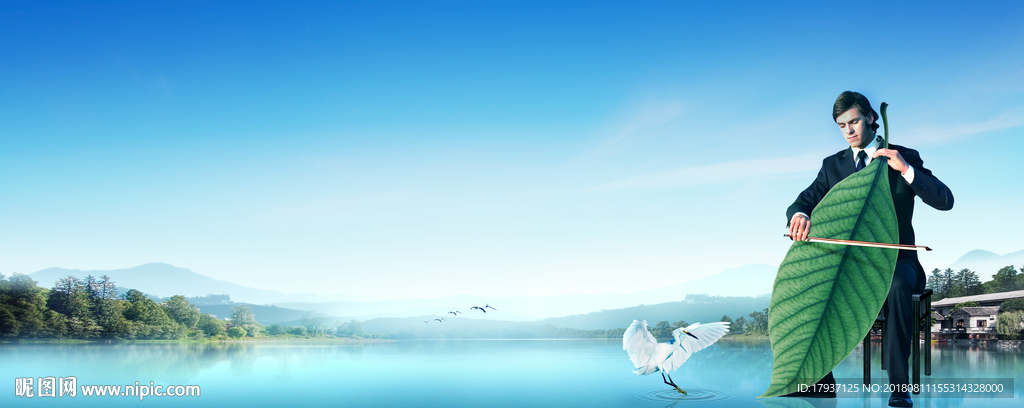 园林 山水 江湖 插画 黑金