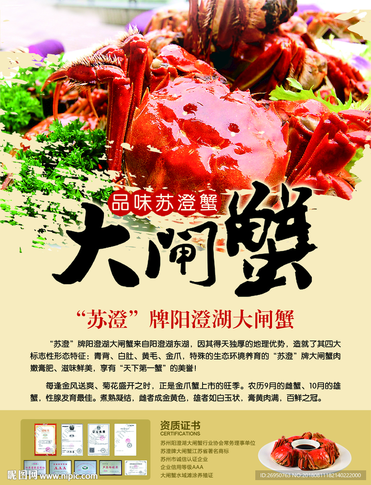 螃蟹海报图片