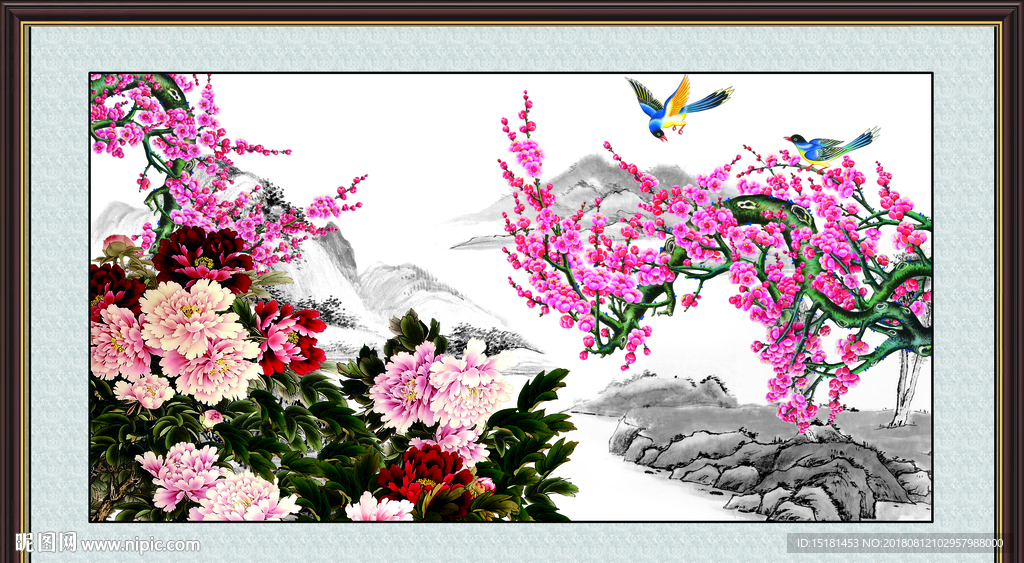 花开富贵梅花