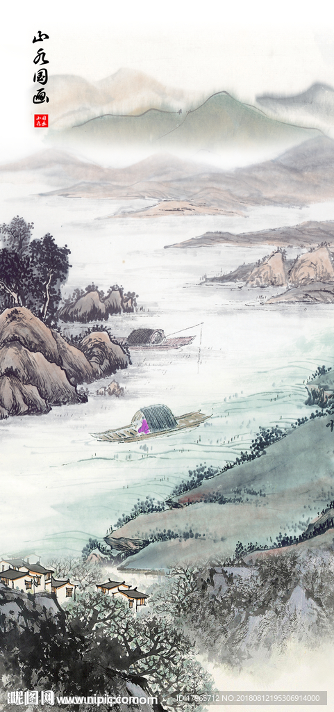 高端玄关画