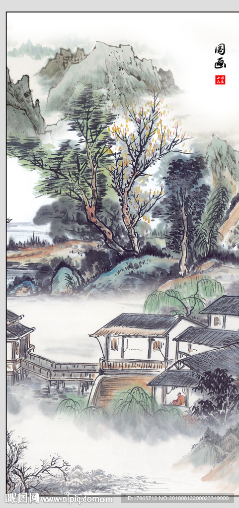 高端玄关画