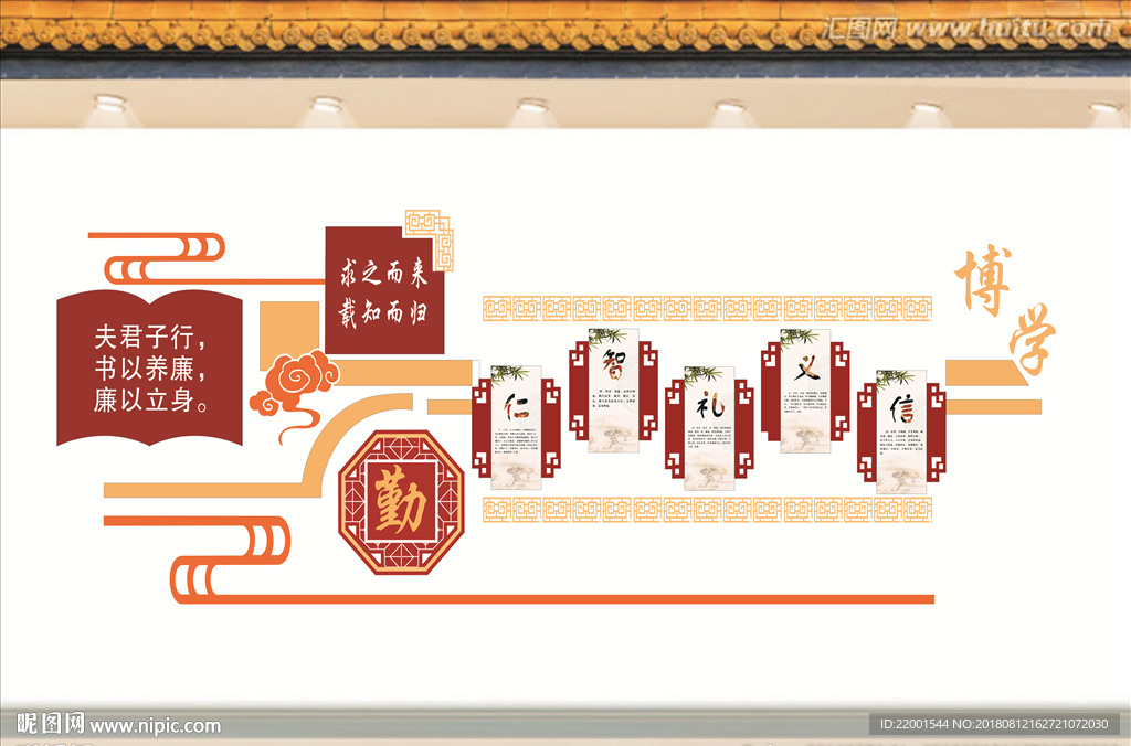 校园文化矢量图