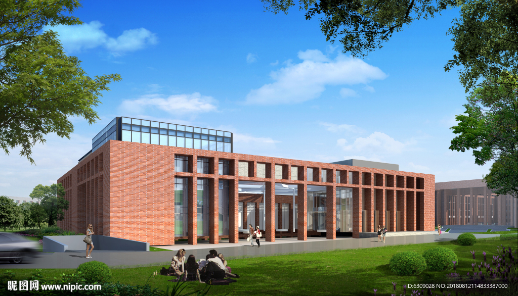 学生会堂效果图