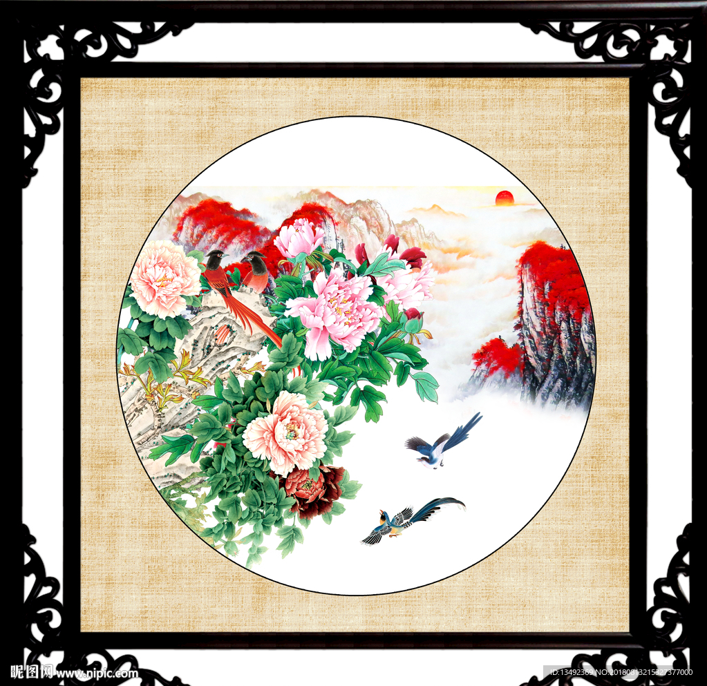 国画牡丹