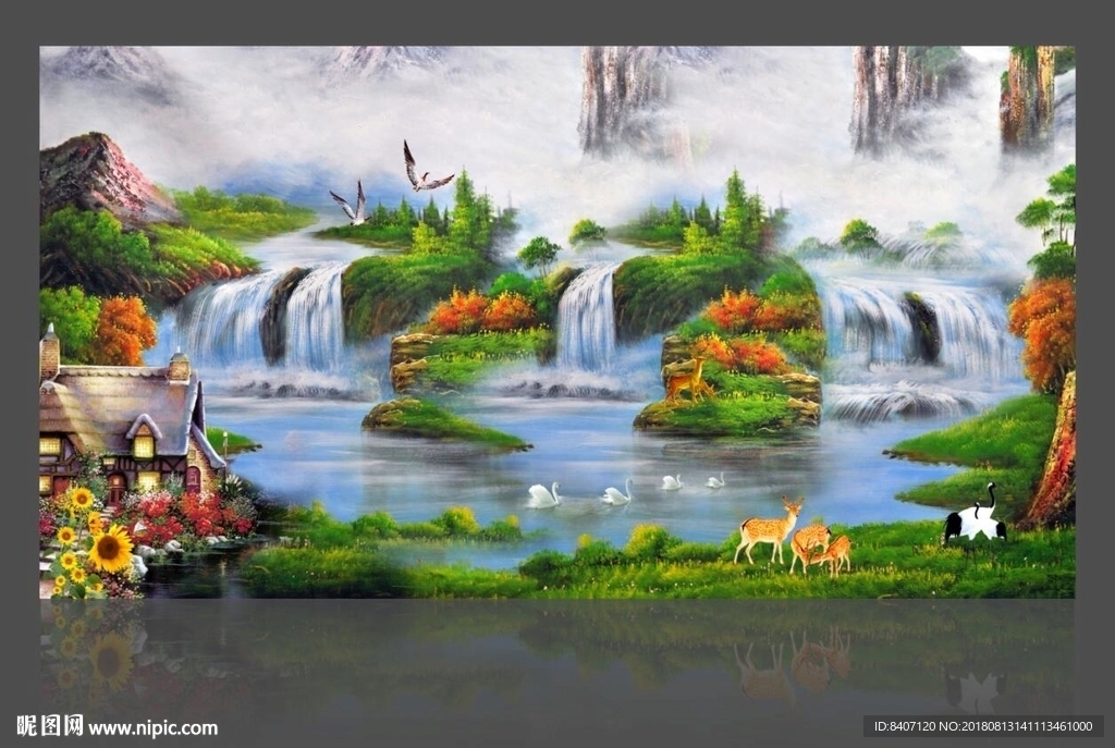 山水油画