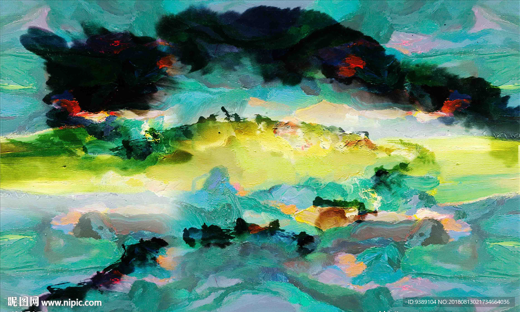 抽象油画