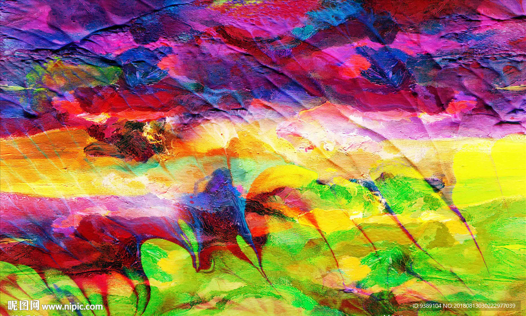 抽象油画