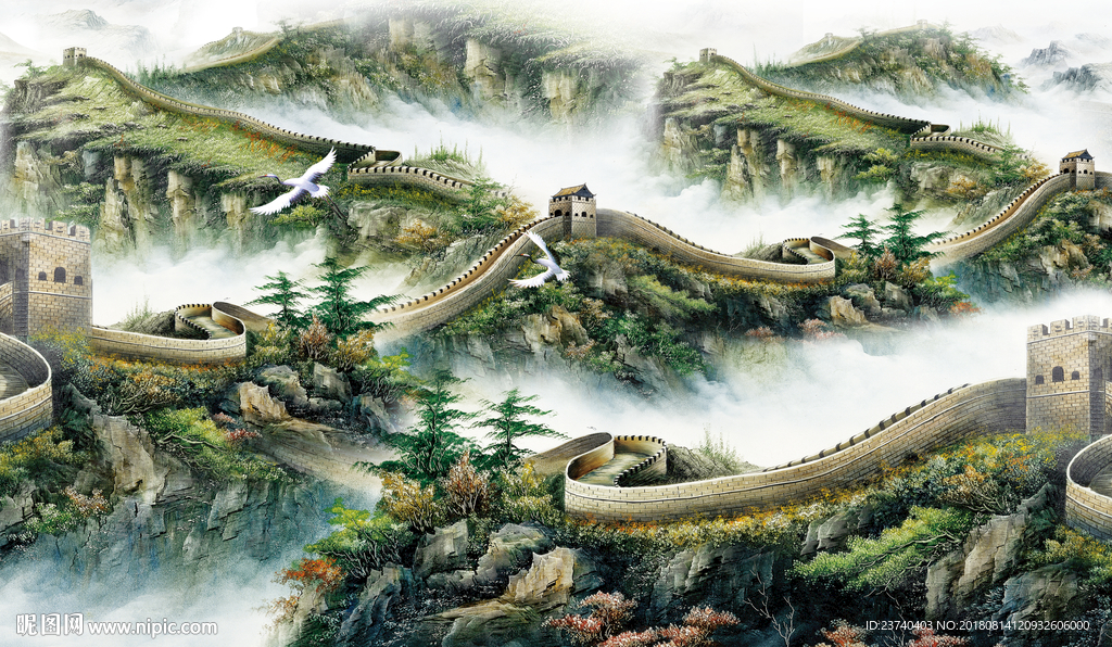 江山多娇背景墙