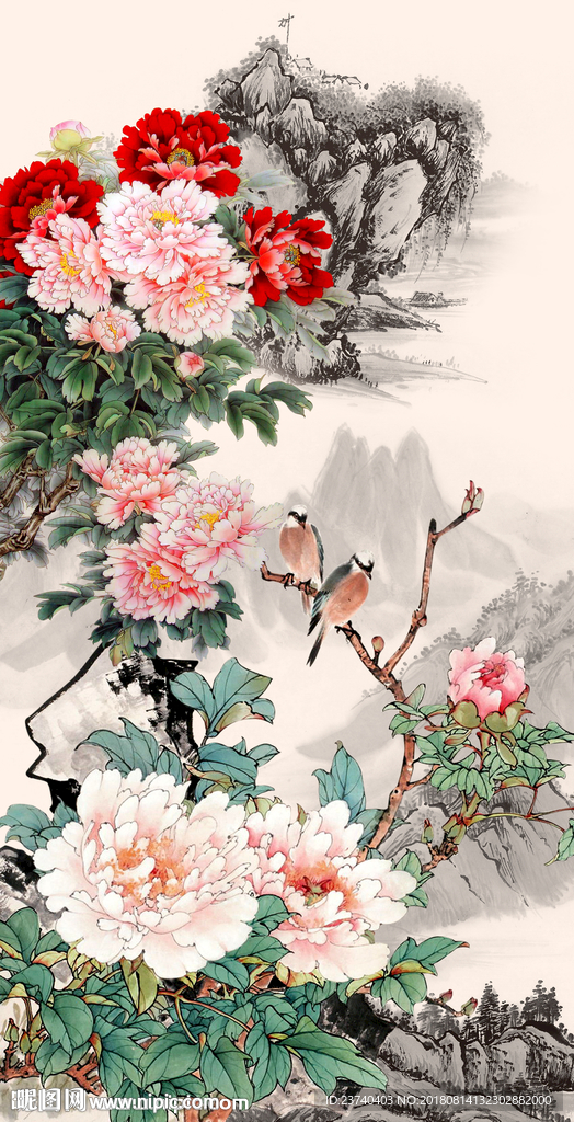 牡丹玄关