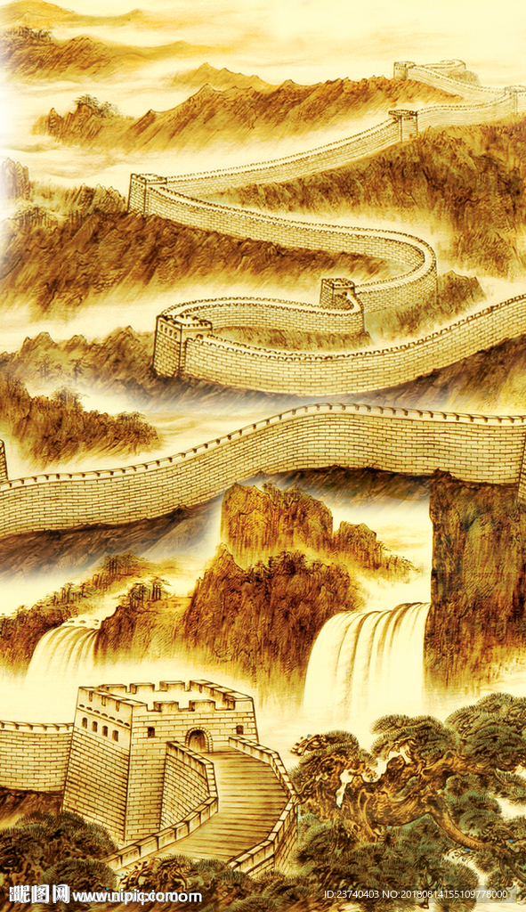 长城风景玄关