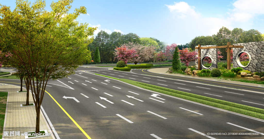 道路景观 公路绿化