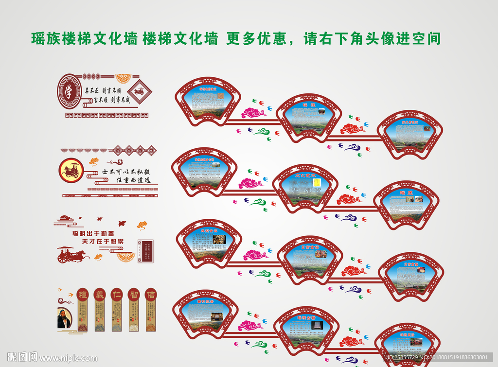 瑶族楼梯文化墙