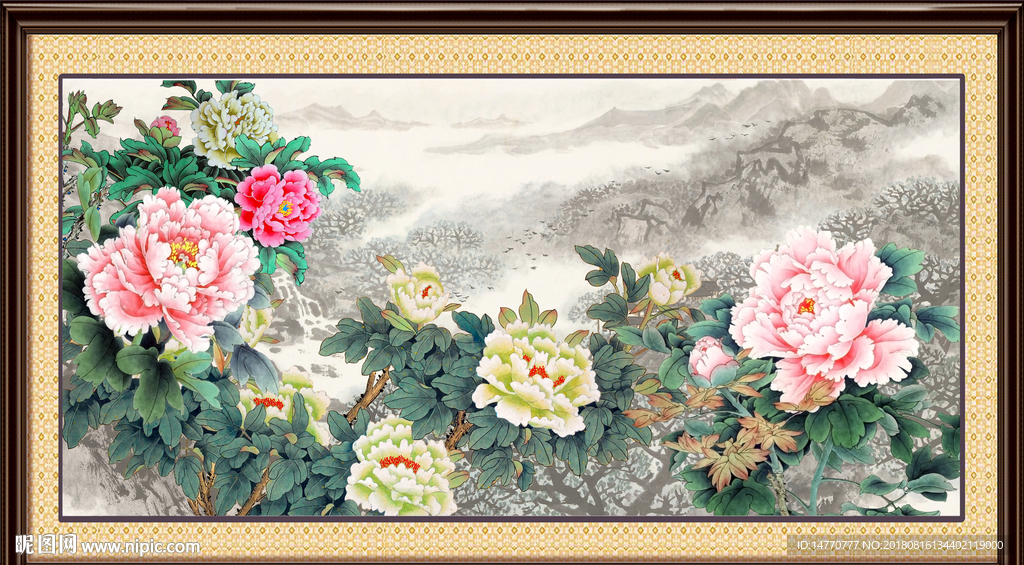 国画牡丹