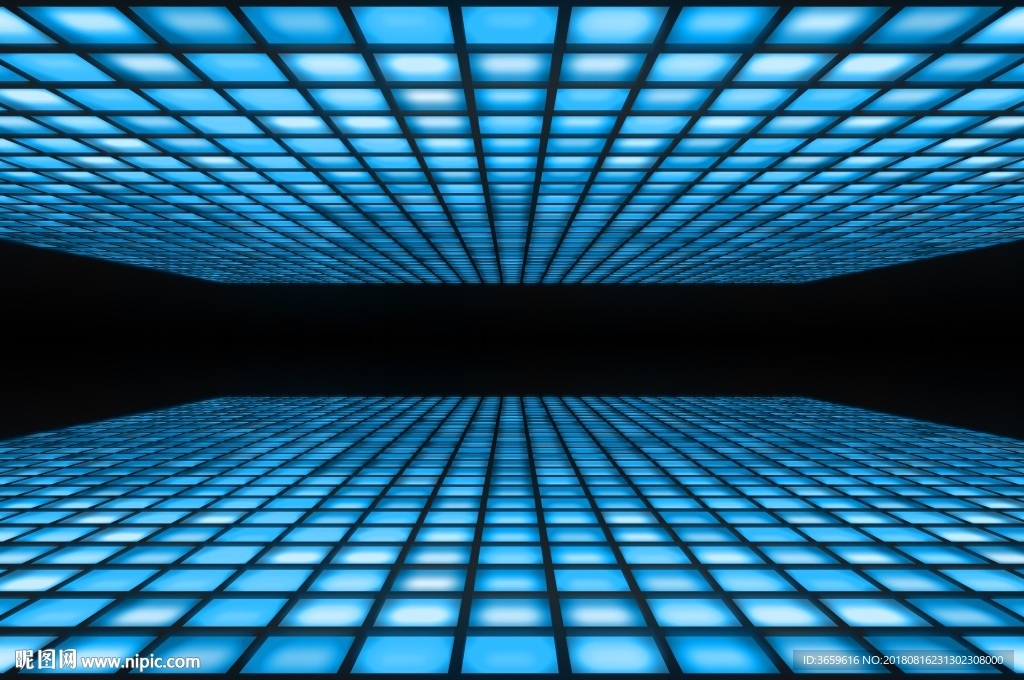 蓝色科技方块背景