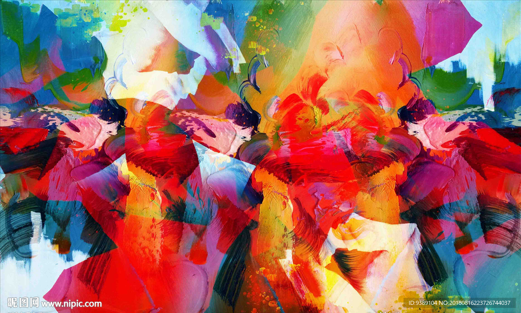 抽象油画