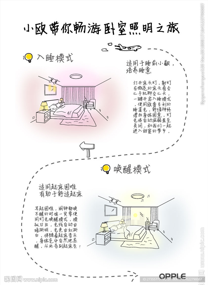 手绘灯饰漫画