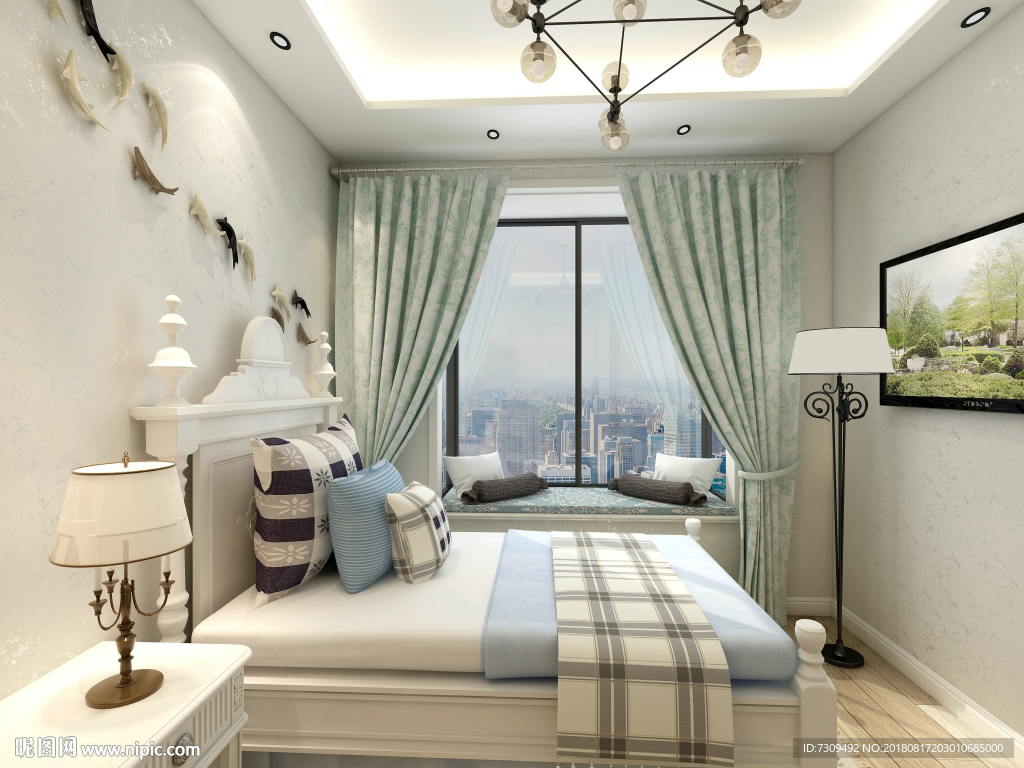 美式风格家居卧室装修效果图