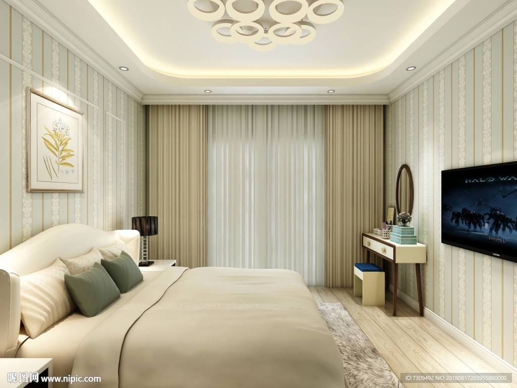 后现代风格卧室装修效果图