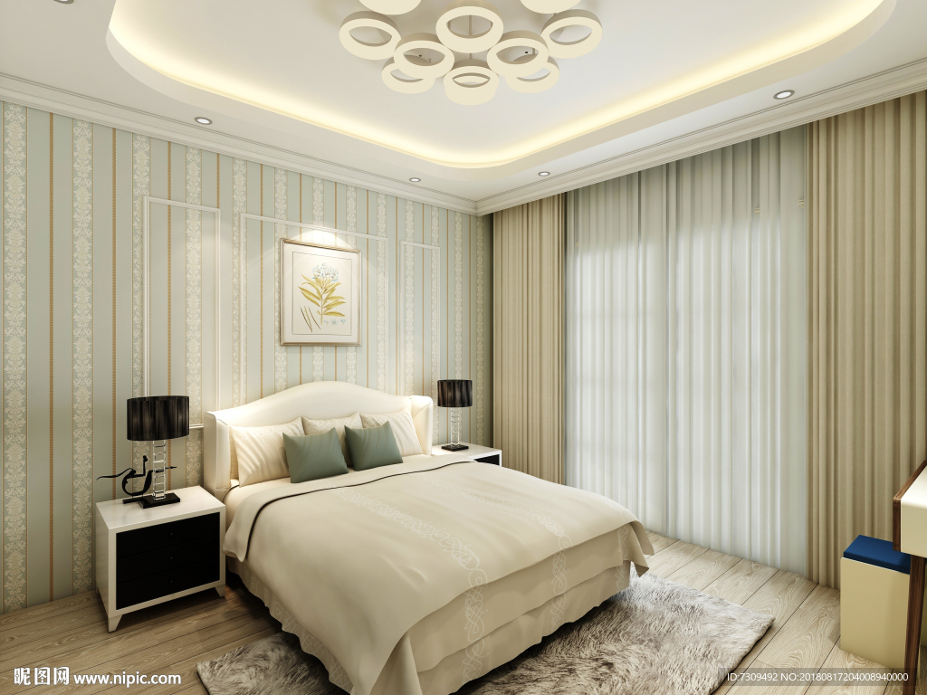 后现代家居主卧装修效果图