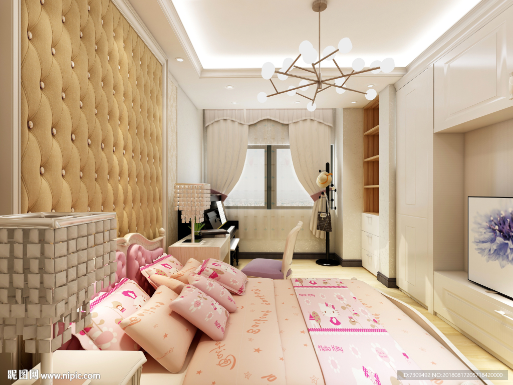 欧式风格儿童房间装修效果图