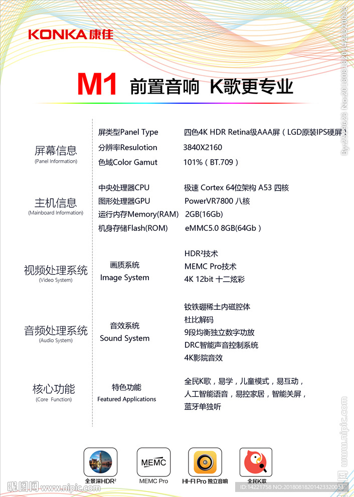 康佳说明牌 电视说明