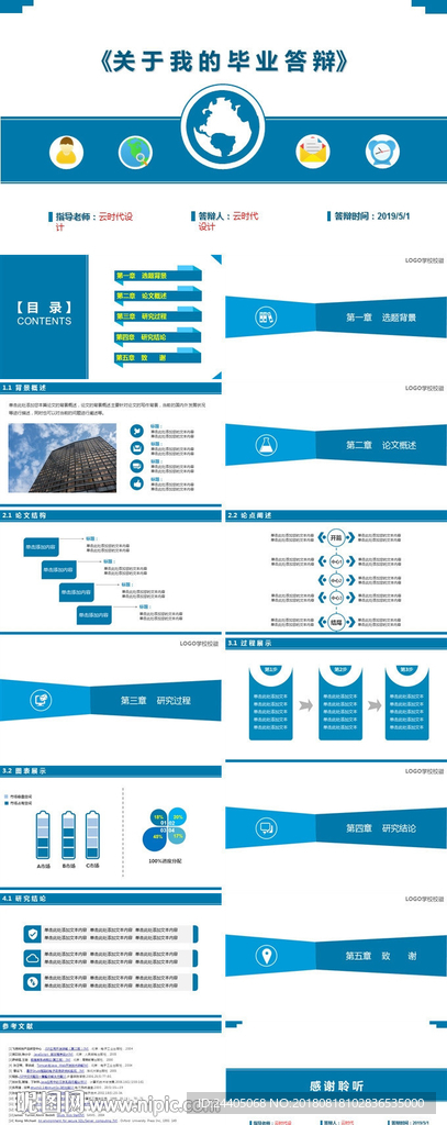 开题报告ppt 学术答辩ppt