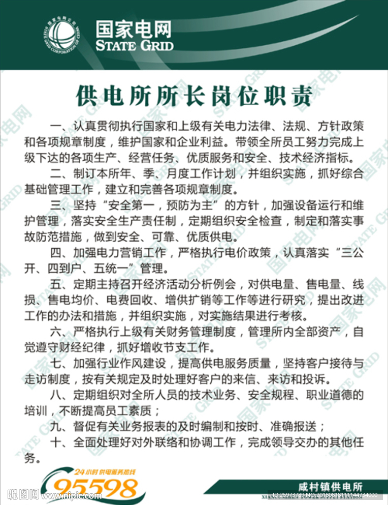 所长职责