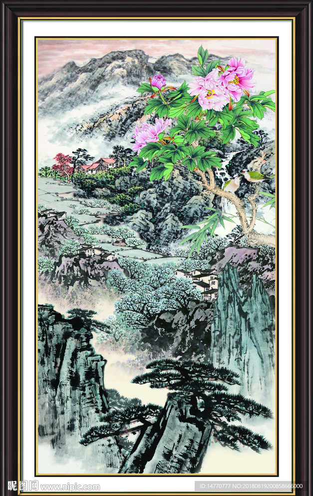 国画牡丹