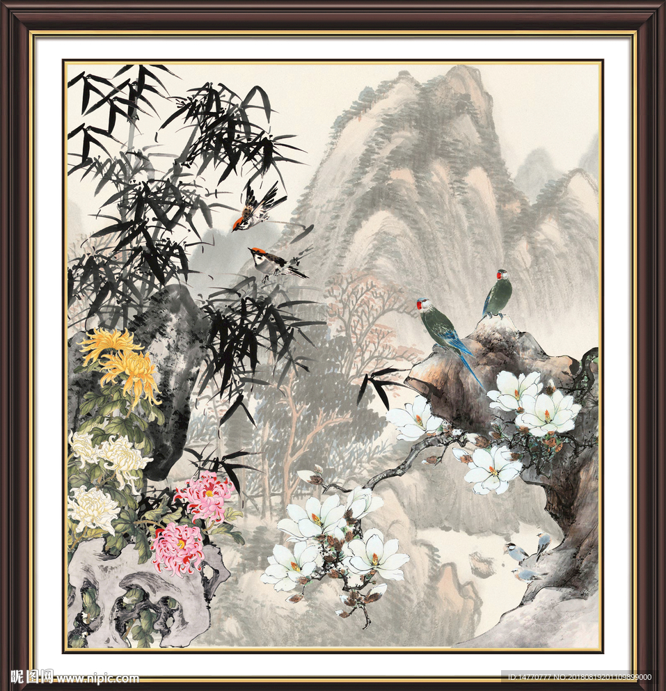 国画竹子