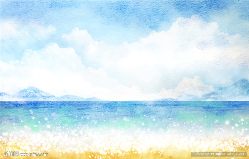 矢量无望海洋背景图