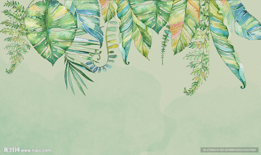 欧式小清新背景墙