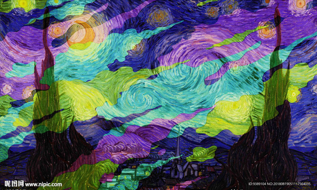 抽象油画