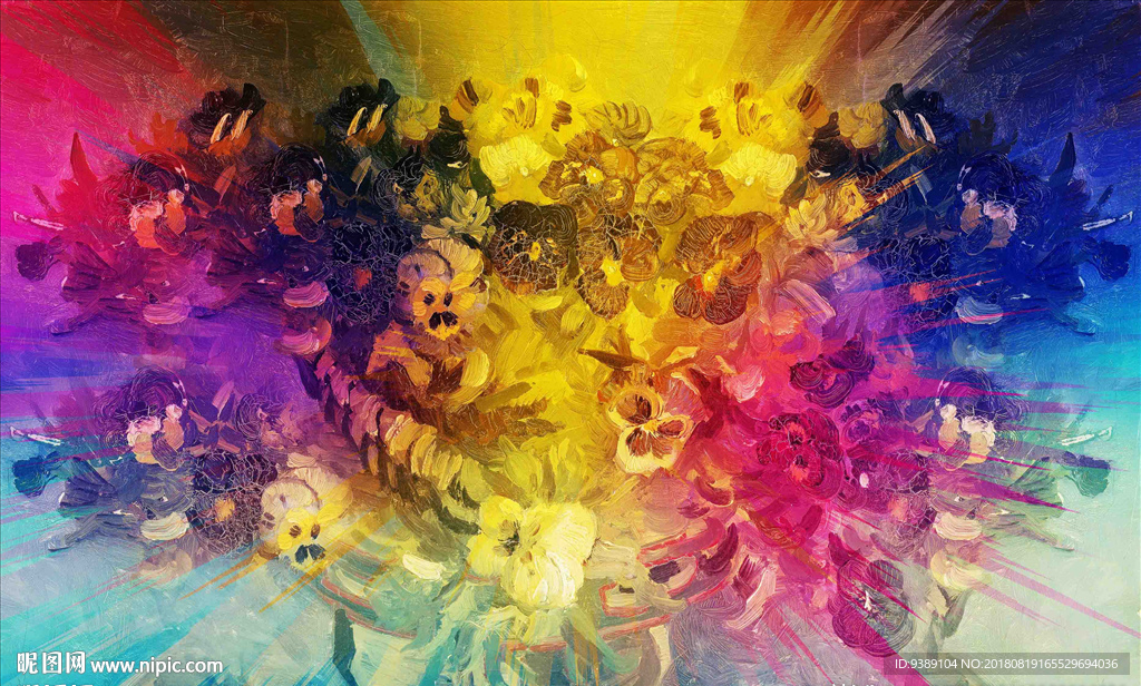 花卉油画