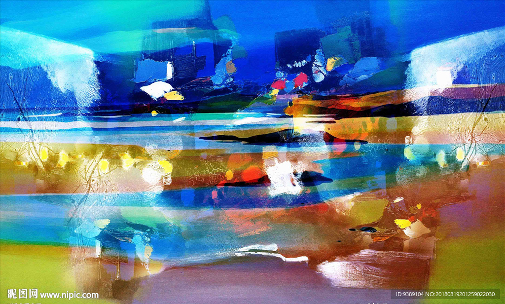 抽象油画