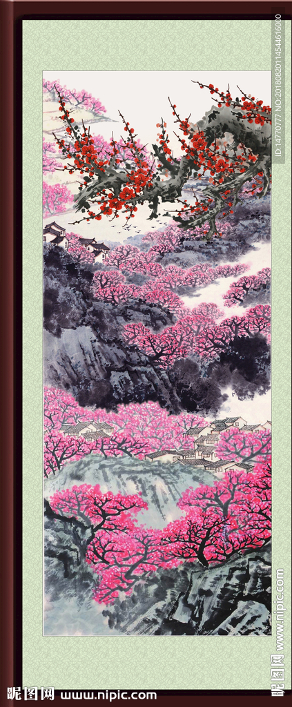 国画梅花