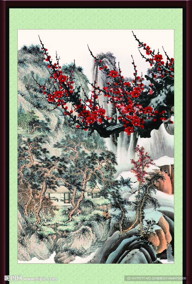 国画梅花