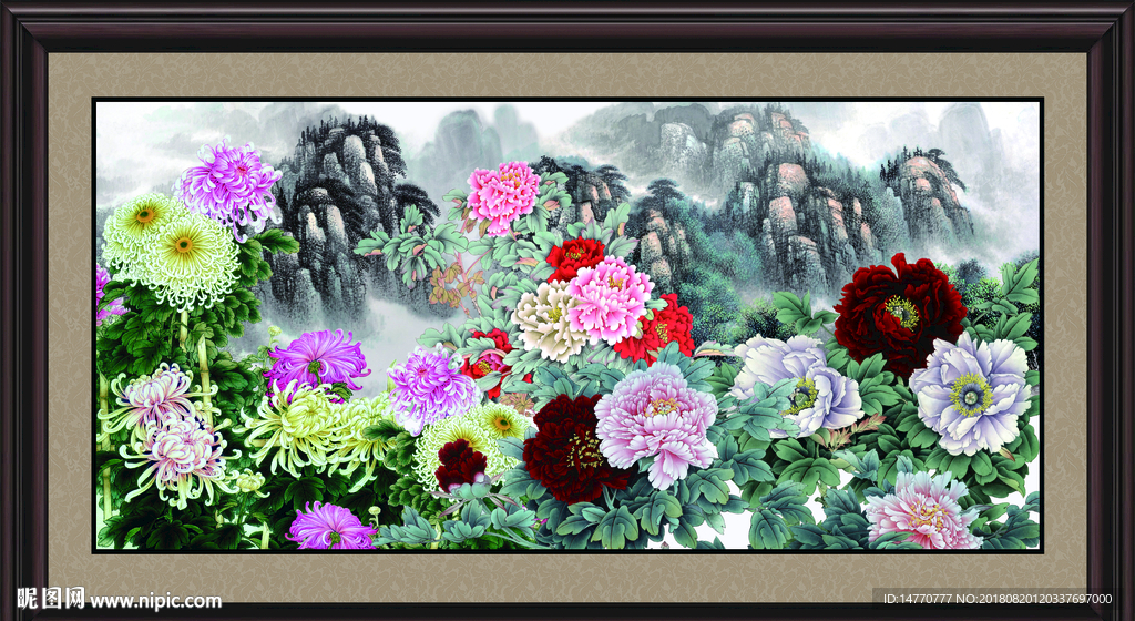 国画牡丹