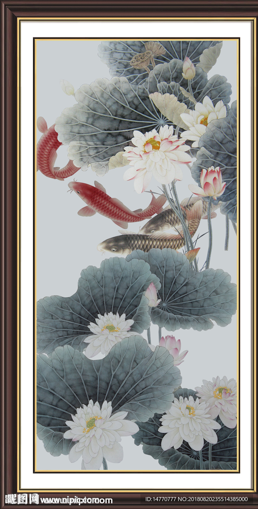 国画荷花