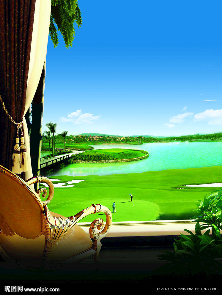 别墅豪宅  高尔夫GOLF 效