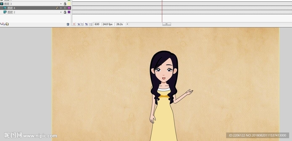 长发女孩的说话动作2分钟