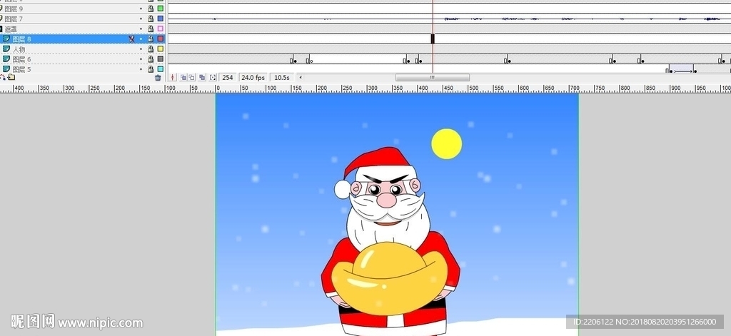 圣诞老人圣诞贺卡15秒