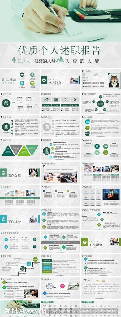 述职报告 年度工作总结 PPT