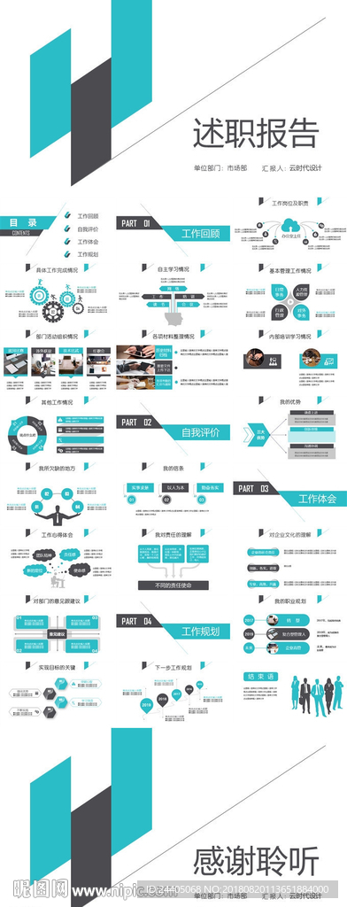 述职报告 年度工作总结 PPT