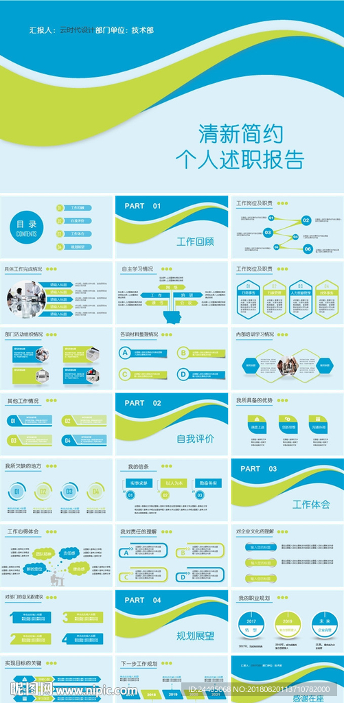 述职报告 年度工作总结 PPT