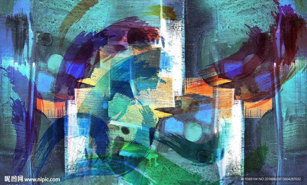 抽象油画